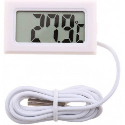 Thermomètre à eau numérique LCD numérique 1pcs, jauge de température -50C ~ 110CWhite