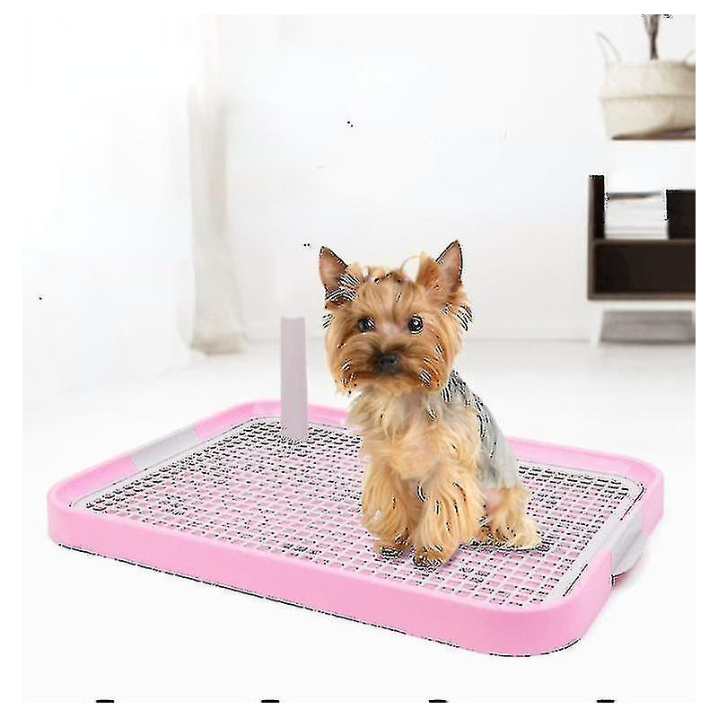 Zysd Pet Toilet With Column Grid Flat Plate Dog Cleaning Supplies Dog Bedpa