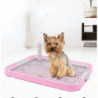 Zysd Pet Toilet With Column Grid Flat Plate Dog Cleaning Supplies Dog Bedpa