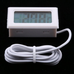 Thermomètre à eau numérique LCD numérique 1pcs, jauge de température -50C ~ 110CWhite