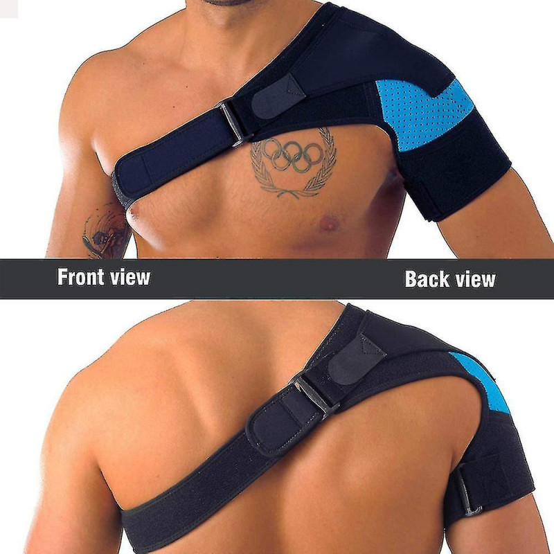 1pcs Shoulder Brace Compression Support For Torn Rotator Cuff,blue
