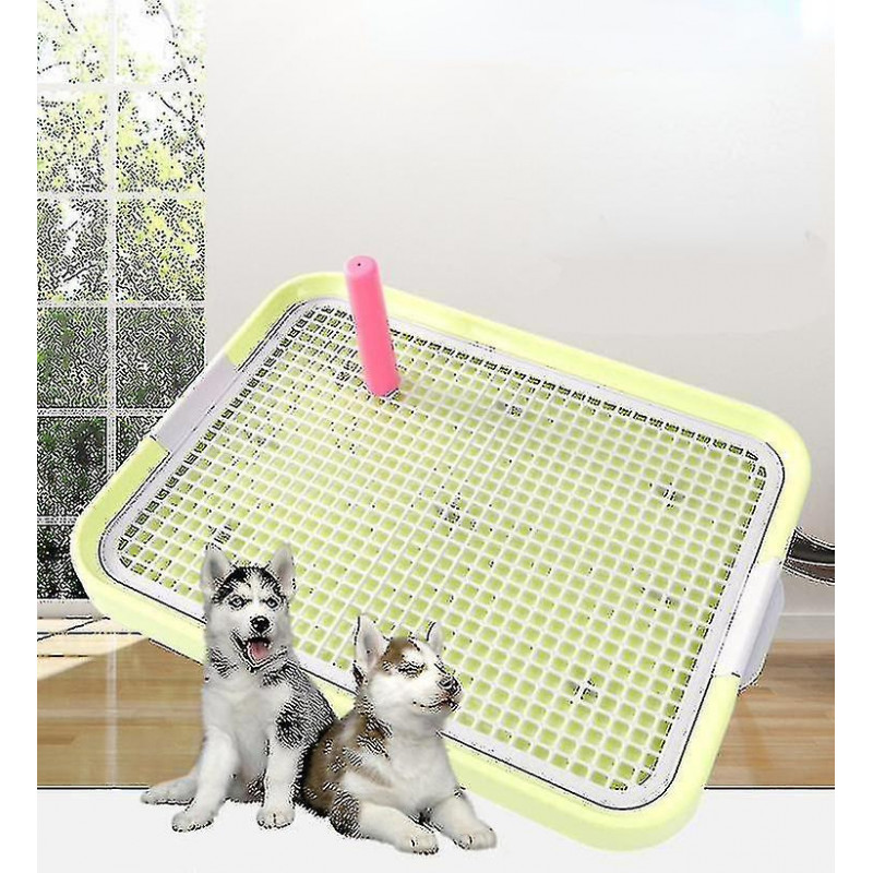 Zysd Pet Toilet With Column Grid Flat Plate Dog Cleaning Supplies Dog Bedpa
