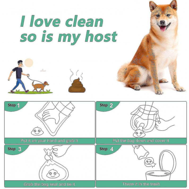 Zysd Poop Bags For Dog Waste, Tear Resistant, Thick Plastic, Guaranteed