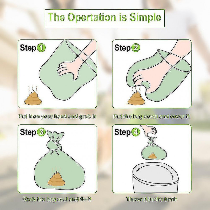 Zysd Poop Bags For Dog Waste, Tear Resistant, Thick Plastic, Guaranteed