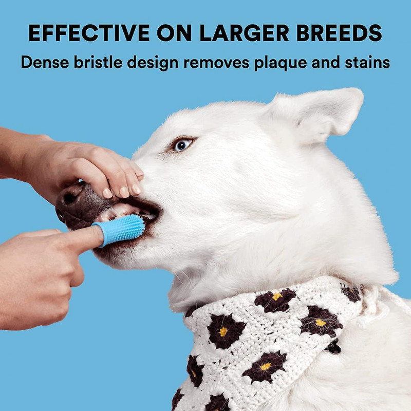 Dog Toothbrush, 360 Dog Brushing Kit, Cat Toothbrush, Dog Teeth Cleaning, Dog Finger Toothbrush, Pet Toothbrush 2024 New