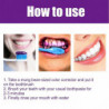 Dentifrice blanchissant violet Renforcer le nettoyage des dents Blanchisseur Fournitures de soins des dents