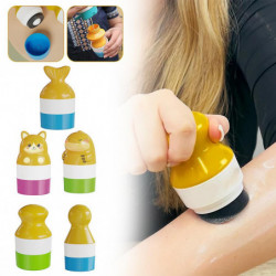 Lovely Sunscreen Application Bottle for Kid Multifunctional Reusable Makeup Application Bottle Cosmetic Supplies