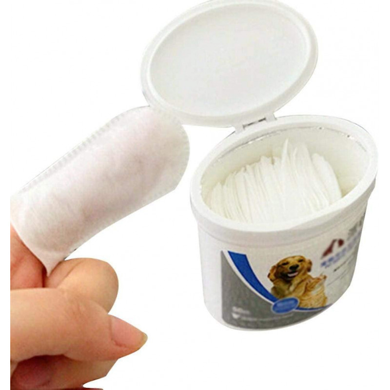 50pcs Pet Finger Brush Pet Cleaning Teeth Wipes Cotton Gloves Pets Teeth Cleaner Toothbrush Care Cleaning Tartar [...]