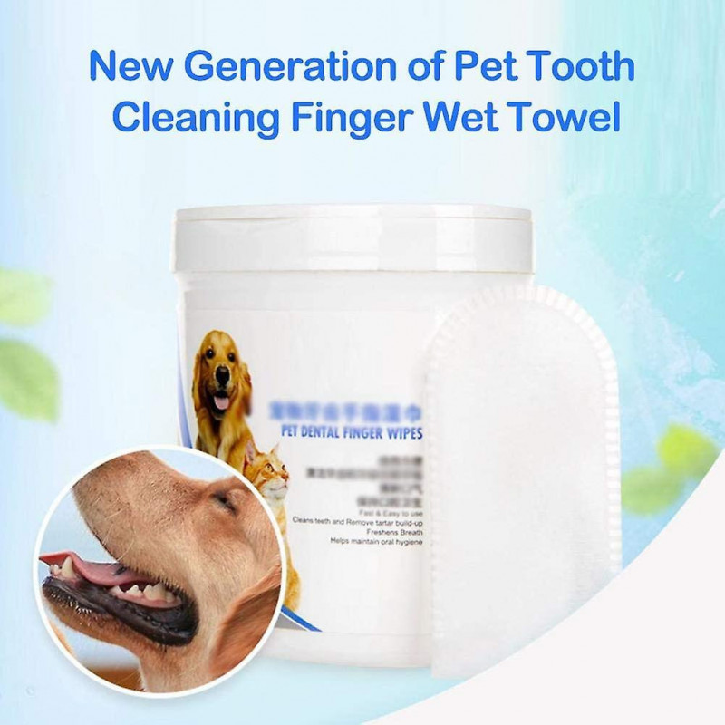 50pcs Pet Finger Brush Pet Cleaning Teeth Wipes Cotton Gloves Pets Teeth Cleaner Toothbrush Care Cleaning Tartar [...]