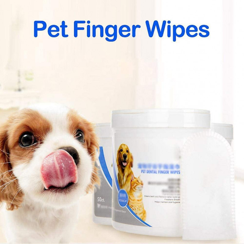 50pcs Pet Finger Brush Pet Cleaning Teeth Wipes Cotton Gloves Pets Teeth Cleaner Toothbrush Care Cleaning Tartar [...]