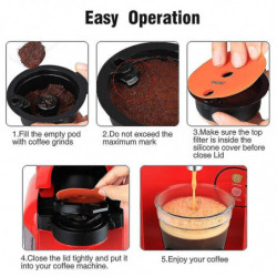 Tassimo Capsules Filtre à Café Capsules de café Réutilisables Capsules de café rechargeables