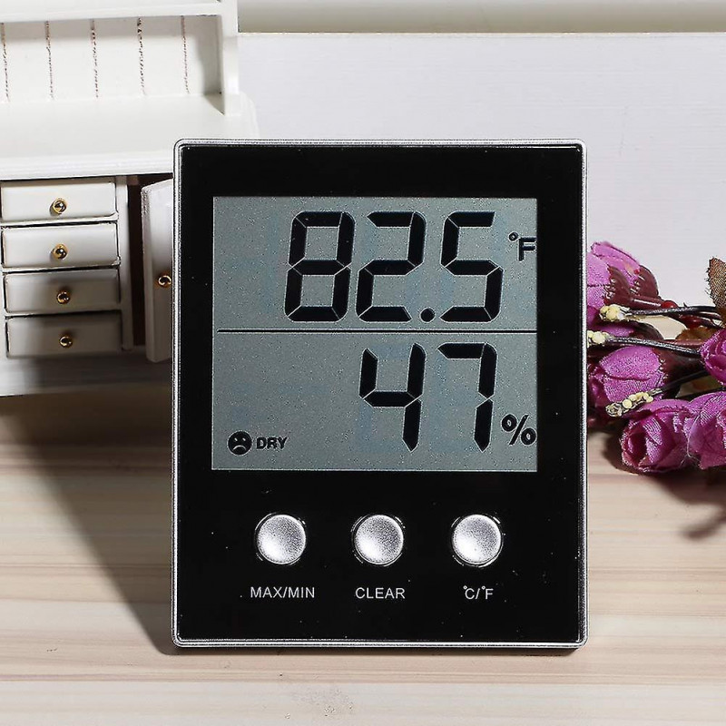Temperature Meter, Electronic Lcd Display Indoor Humidity Gau, For Home
