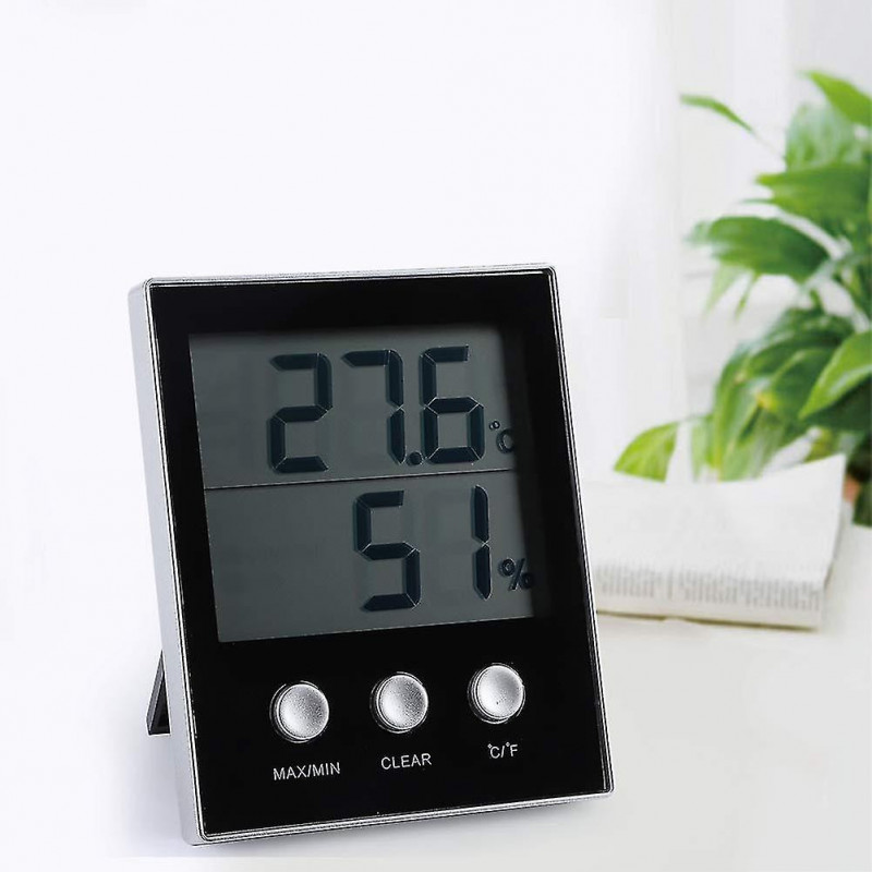 Temperature Meter, Electronic Lcd Display Indoor Humidity Gau, For Home