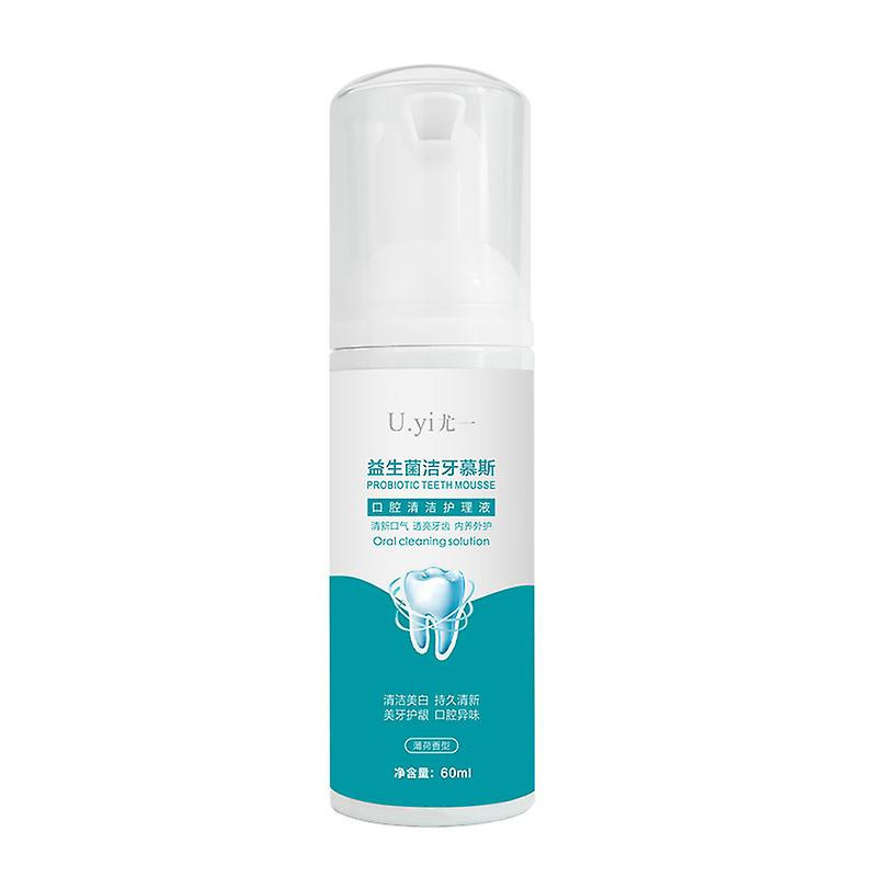 Probiotic Teeth Cleaning Mousse Fresh Breath Oral Care Cleans Teeth and Protects Gums Bubble Toothpaste 60ml