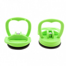 2x 2 Pcs Lcd Screen Opening Heavy Duty Remover Sucker Pull Suction Cup For Imac Ipad , Tab Green
