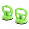2x 2 Pcs Lcd Screen Opening Heavy Duty Remover Sucker Pull Suction Cup For Imac Ipad , Tab Green