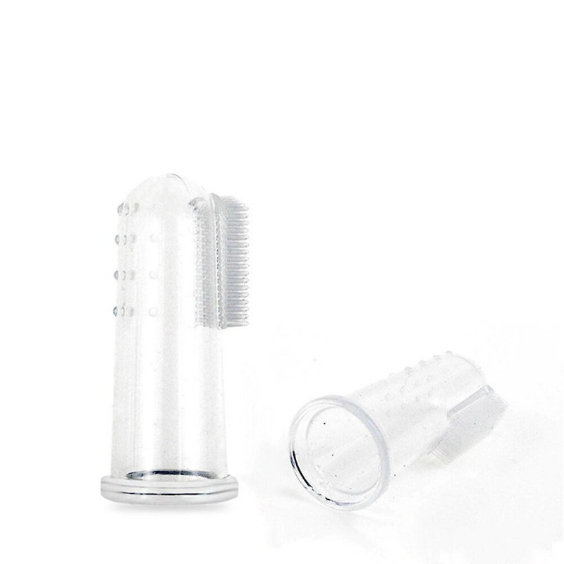 Pet finger toothbrush teddy dog brush bad breath tartar teeth tool for dog cat cleaning pet supplies