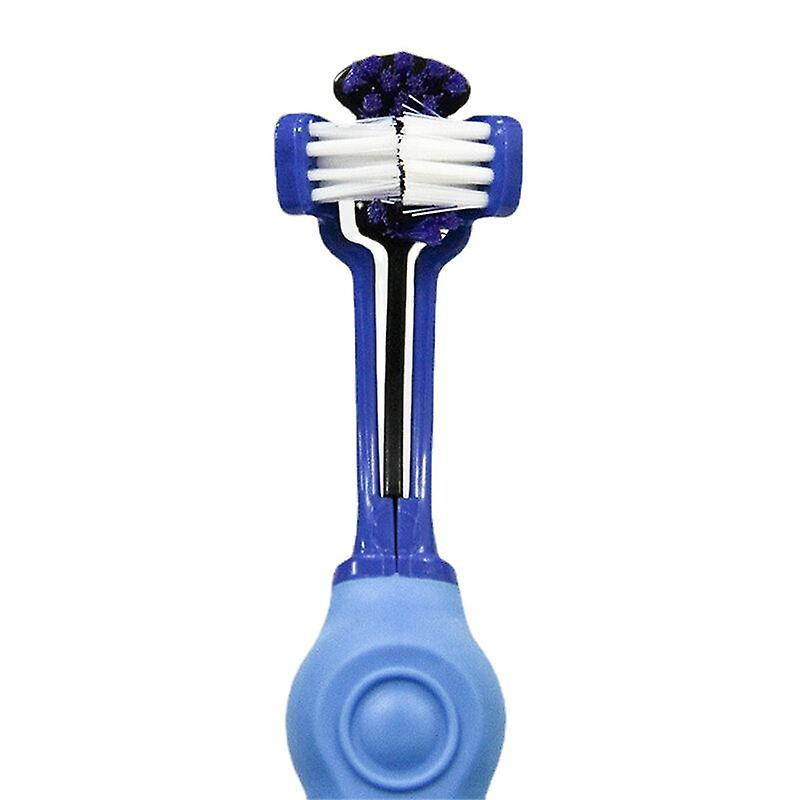 Three head large pet toothbrush oral cleaning