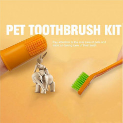 Pet Teeth Cleaning Kit Practical And set Convenient Pet Toothbrush And Finger Toothbrush