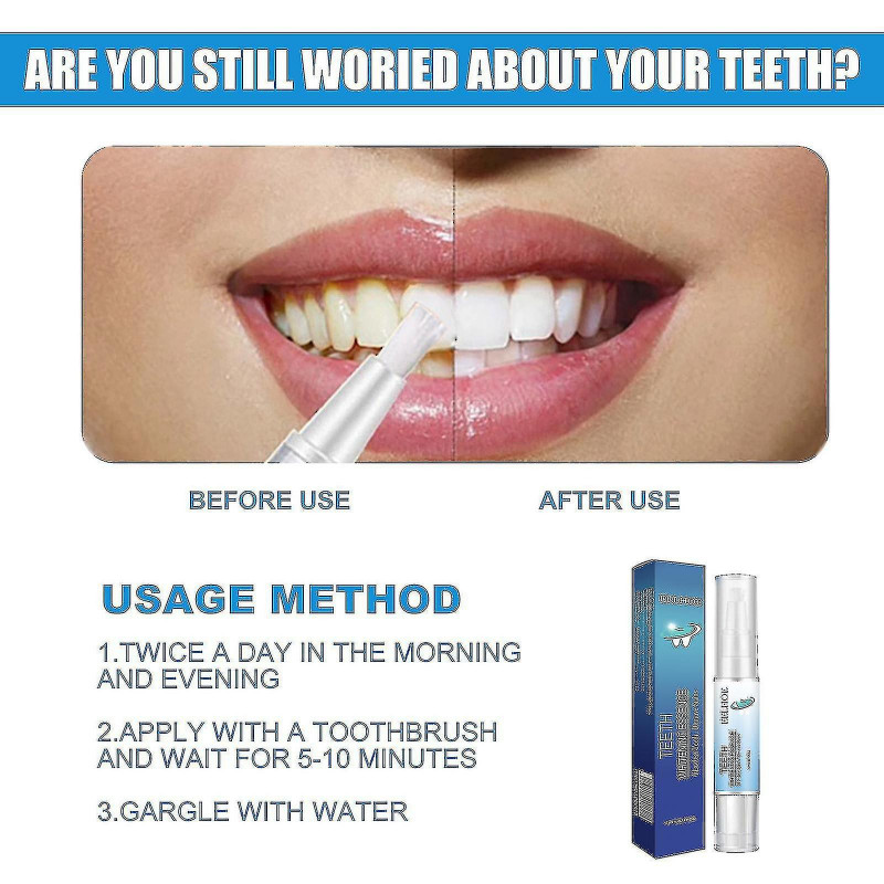 3pcs Toothbrush Pen Dental Oral Care Yellow Teeth Removal Yellow And Black Teeth Cleaning Pen Toothbrush Gel_h