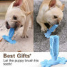 Dog Toothbrush Made Of Natural Rubber, Chew Toy For Teeth Cleaning, Dental Care, Puppy Training (shikai)