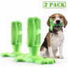 Dog Toothbrush Made Of Natural Rubber, Chew Toy For Teeth Cleaning, Dental Care, Puppy Training (shikai)