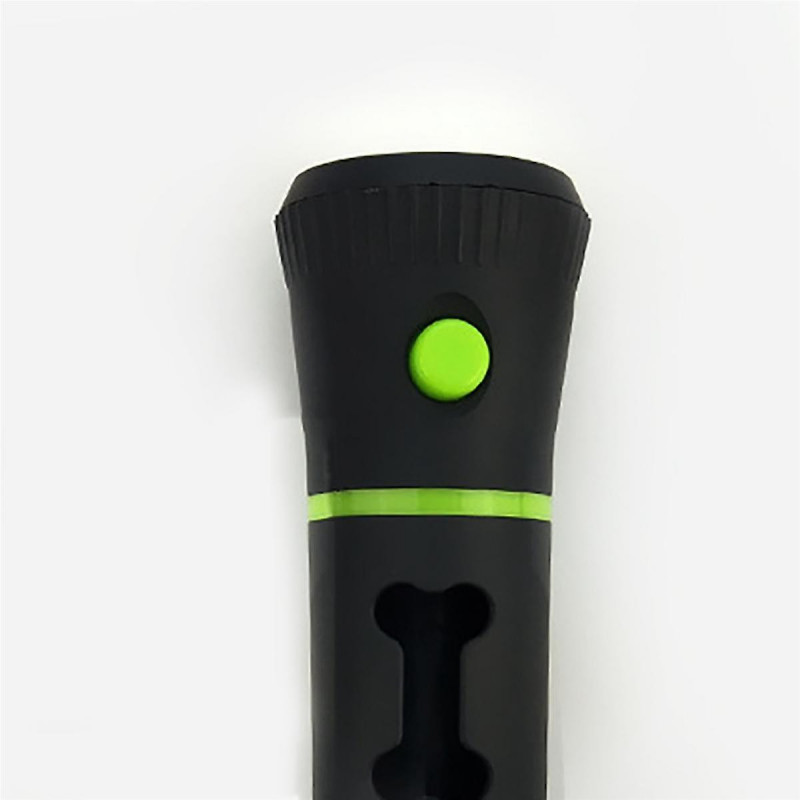 2X Dog Poop Bag Dispenser with LED Flashlight Cleaning Waste Garbage Box Carrier