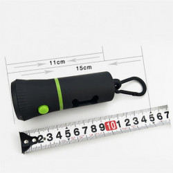 2X Dog Poop Bag Dispenser with LED Flashlight Cleaning Waste Garbage Box Carrier 2X Dog Poop Bag Dispenser with LED Flashlight Cleaning Waste Garbage Box Carrier