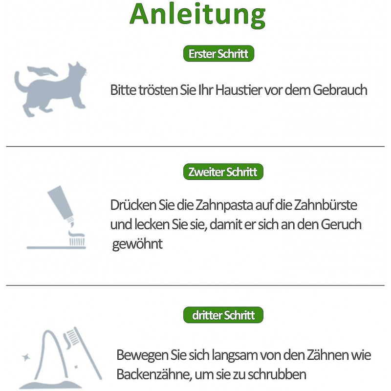 7 pièces Brosse à dents pour chien, brosse à dents pour chien et brosse à dents pour animaux de compagnie, brosse [...]