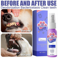 Dog Wipes Deodorizing Cat Breath Fresh Spray Liquid Pets Kitty Puppy Cat Urine