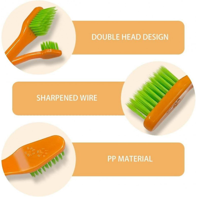 7pcs Dog Toothbrush Set,double Sided Dental Brushes W/4 Toothbrush & 3 Dogs Finger Toothbrush For Puppy Dog Pet [...]
