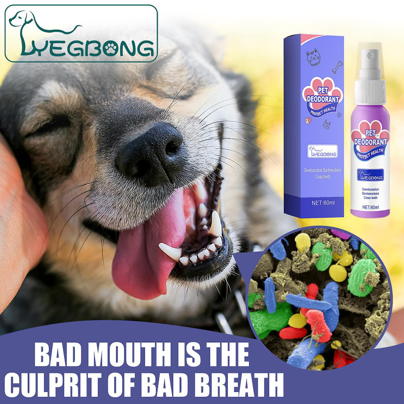 Pet Spray Dog Oral Care Bad Breath Teeth Cleaning Breath Freshener Plaque Remover NIUNIU