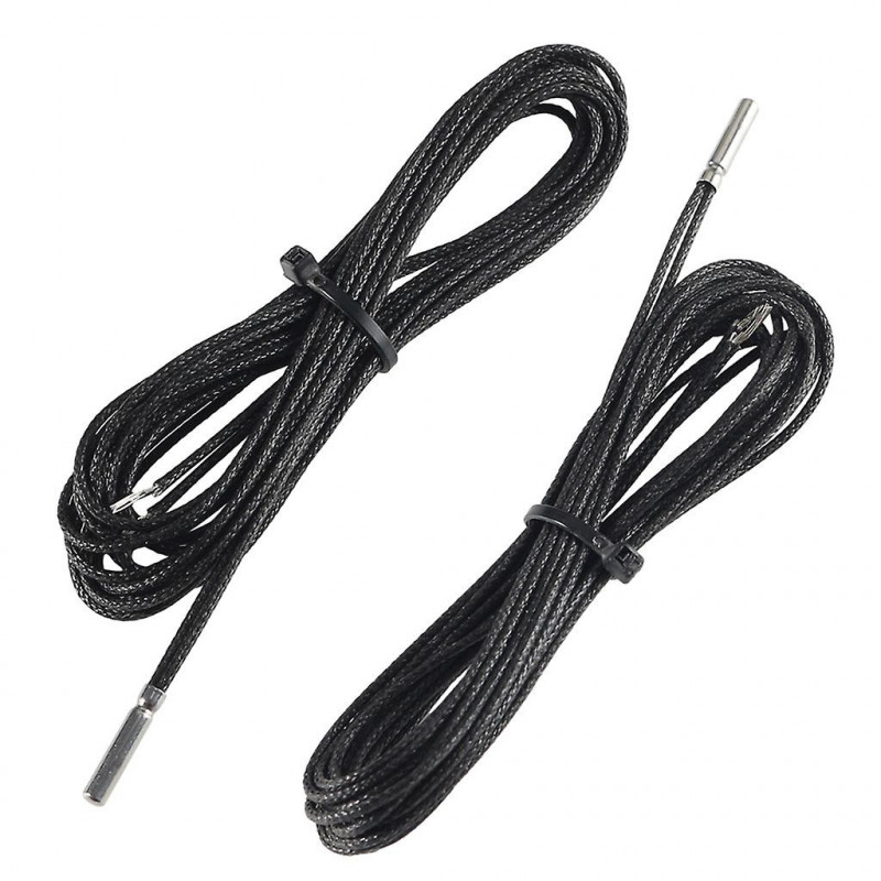 Capteur de mesure de température de sonde de diamètre 3mm Pt1000 59.06in Ligne filaire