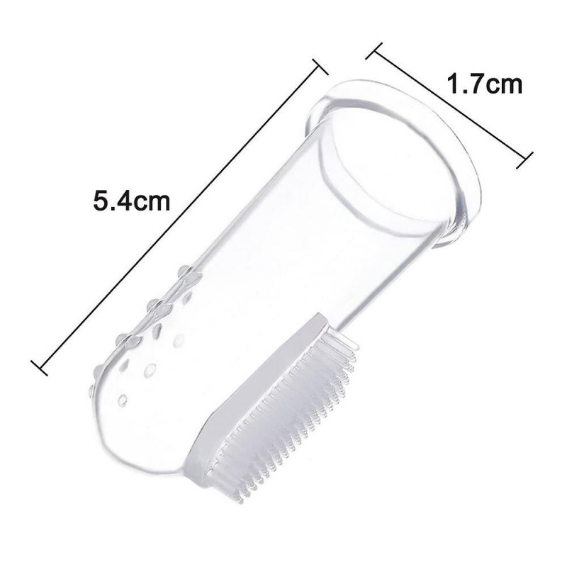 Pet Transparent Milky White Finger Toothbrush - Professional Dog Toothbrush And Cat Toothbrush Combo Set Of 8, [...]