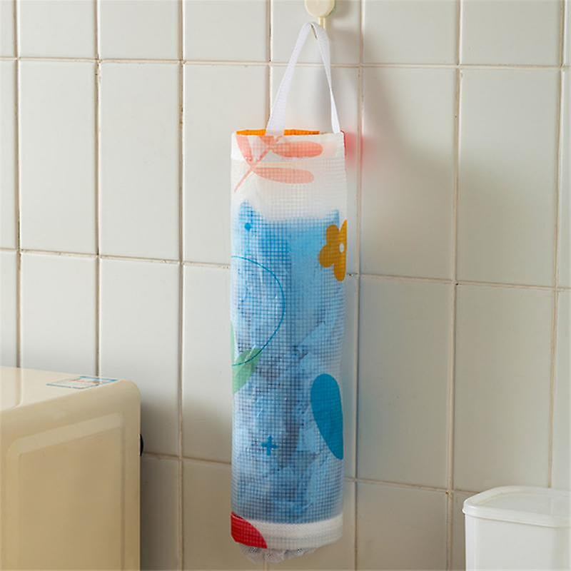 Grocery Bag Holder Home Hanging Storage Trash Garbage Bag Wall Mount Plastic Bag Holder Dispenser