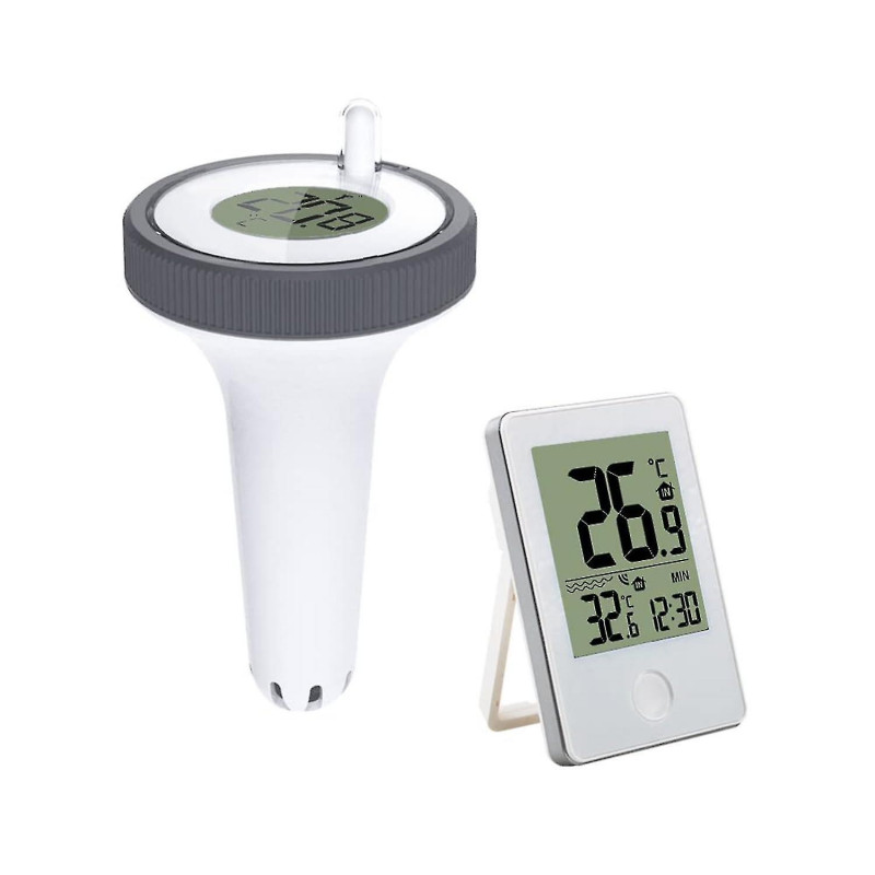 Electronic Water Temperature Thermometer With Digital Receiver, Lcd Display For Aquarium/spa/fish Pond