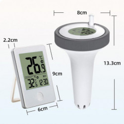 Electronic Water Temperature Thermometer With Digital Receiver, Lcd Display For Aquarium/spa/fish Pond