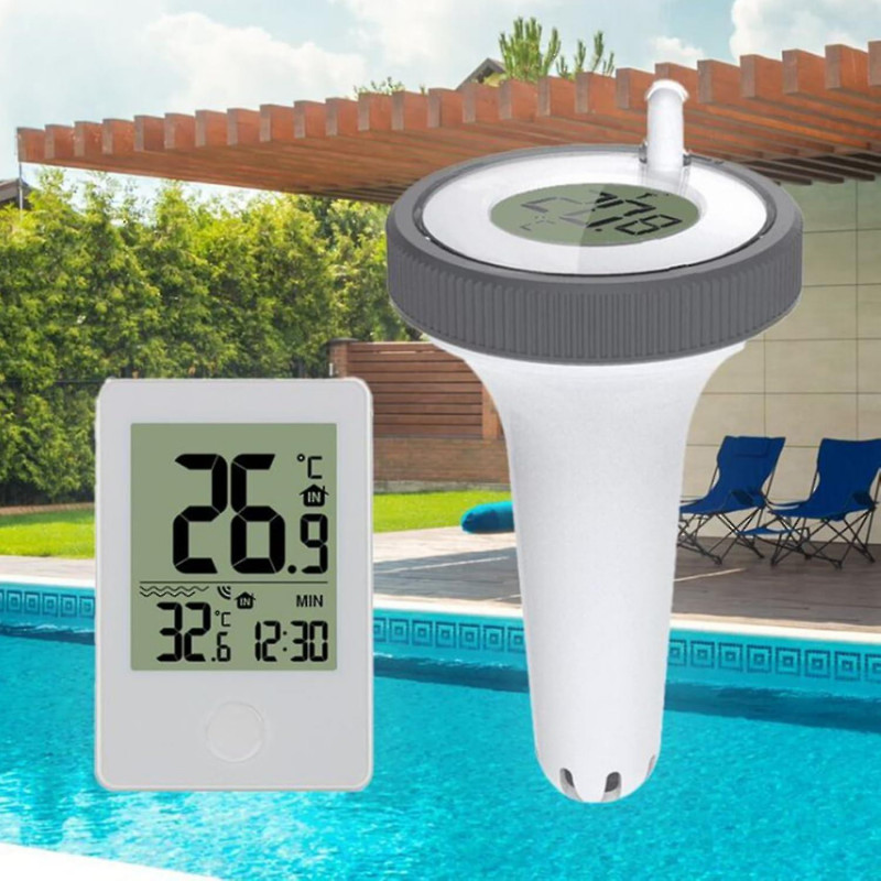 Electronic Water Temperature Thermometer With Digital Receiver, Lcd Display For Aquarium/spa/fish Pond