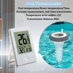 Electronic Water Temperature Thermometer With Digital Receiver, Lcd Display For Aquarium/spa/fish Pond