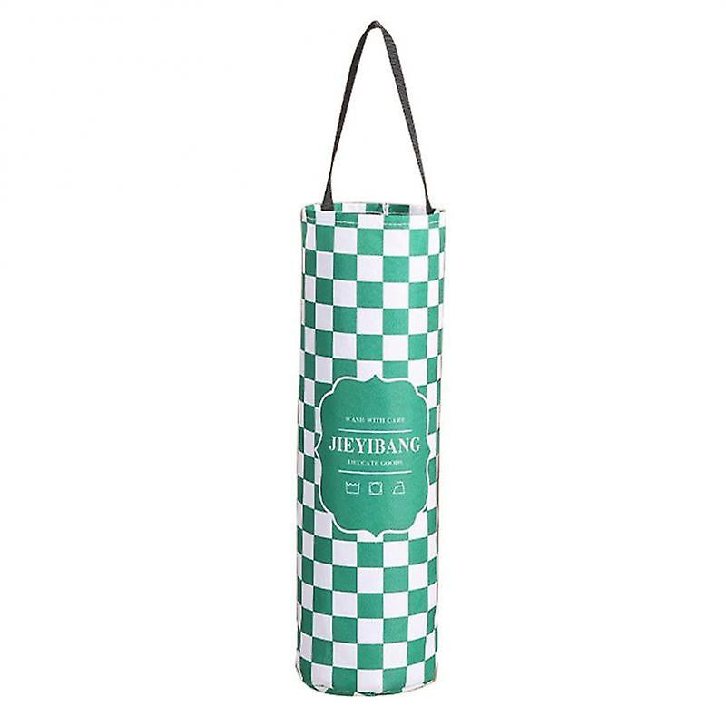 1pc Kitchen Grocery Bag Wall Mount Plastic Bag Holder Dispenser Hanging Storage Trash Garbage