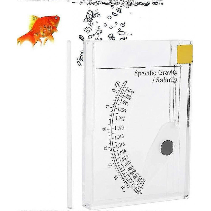Salinity Tester Sea Specific Gravity Test for Fish Tank Pond Water Saltwater Freshwater Accurate