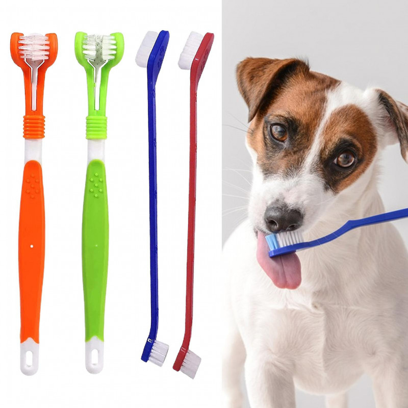 1 Set Pet Toothbrush 360 Degrees Cleaning Finger Toothbrush Kit Soft Bristles Ergonomic Design Pet Dental Brush [...]