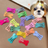 Cute Dog Hairpin Colorful Bone Shape Hairpin Pet Small Dog Hair Clips for Chihuahua Pug Grooming Do