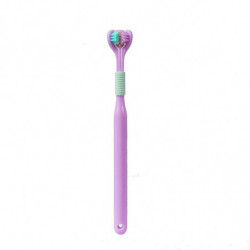 YALINA Three Sided Toothbrush 418 Adult Purple YALINA Three Sided Toothbrush 418 Adult Purple