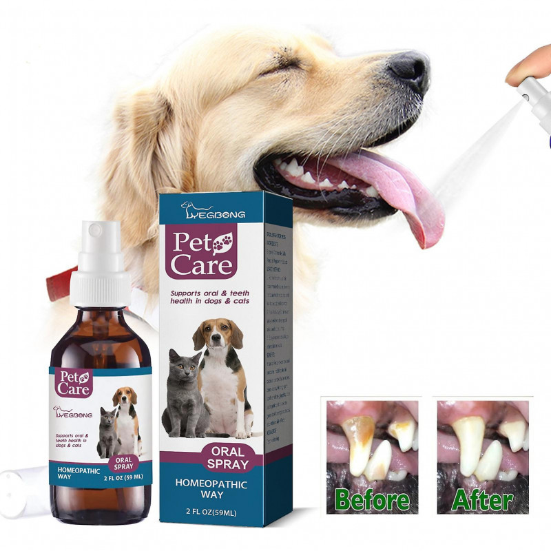 59ml Pet Oral Cleaning Spray Natural Ingredients Safety Eliminate Bad Breath Pet Breath Freshener Spray Oral [...]
