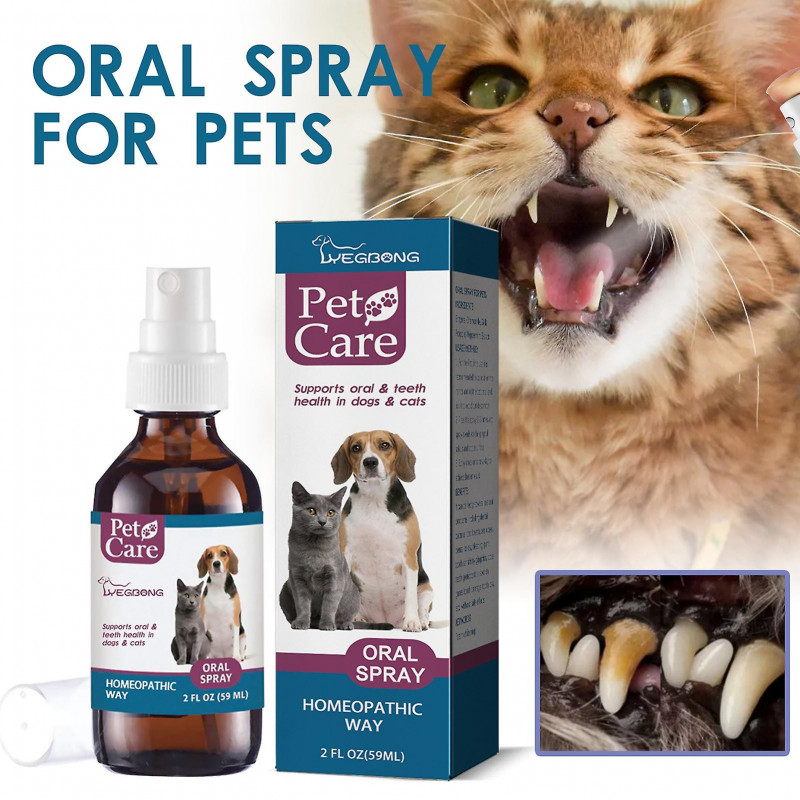 59ml Pet Oral Cleaning Spray Natural Ingredients Safety Eliminate Bad Breath Pet Breath Freshener Spray Oral [...]