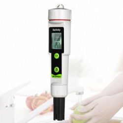 Pen Shape Salinity Tester Portable LCD Monitor High Accuracy Luminous ABS Corrosion Resistant Salt Meter for [...]
