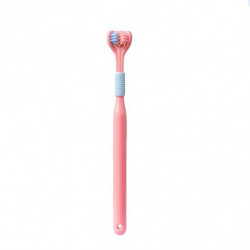 YALINA Three Sided Toothbrush 418 Adult Pink YALINA Three Sided Toothbrush 418 Adult Pink