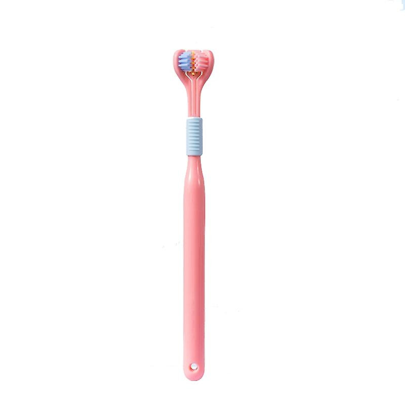 YALINA Three Sided Toothbrush 418 Adult Pink