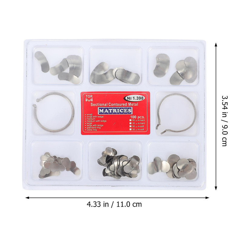 100 Pcs Dentistry Labs Equipment Orthodontic Supplies Dental Polishing Strips Dental Supplies Supplies Teeth